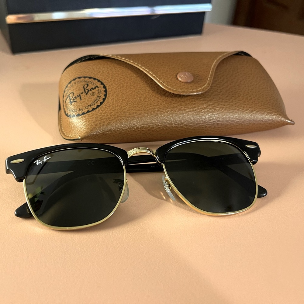 Ray Ban Club Master black/gold 49:21